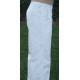 Spodnie męskie BRUNO na guzik naszywane kieszenie białe