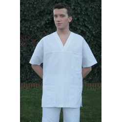Bluza medyczna ERYK biała z bawełny