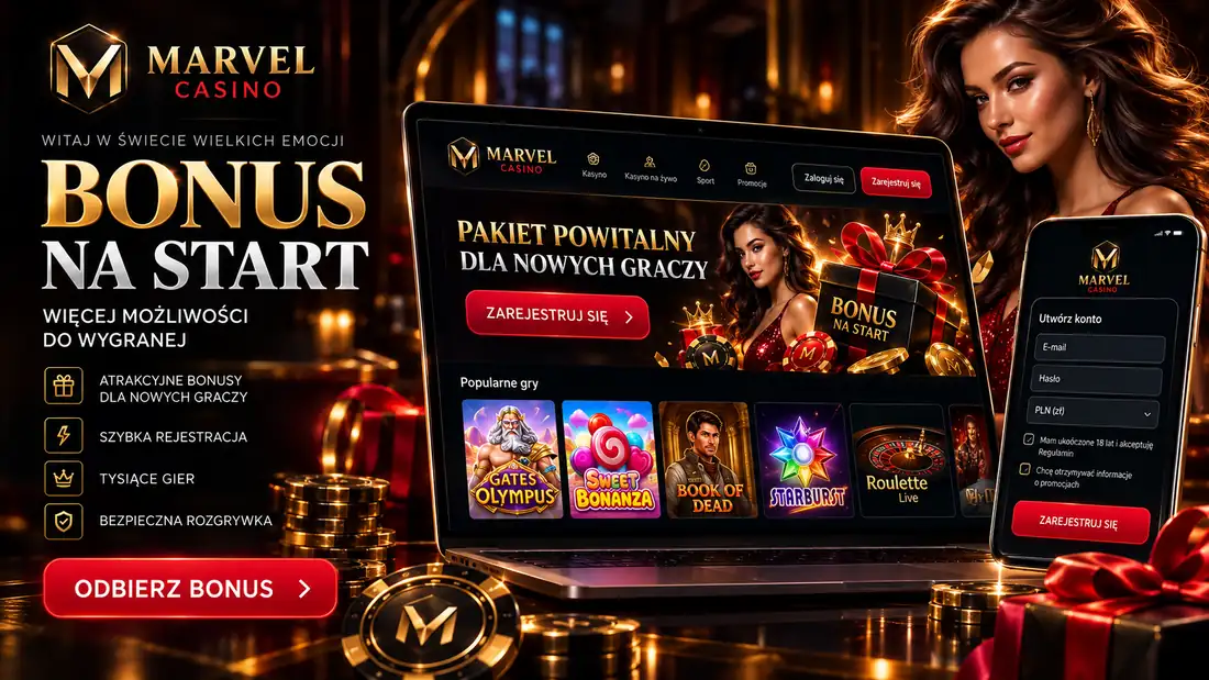 Marvel Casino Bonus – bonus powitalny i promocje 2026