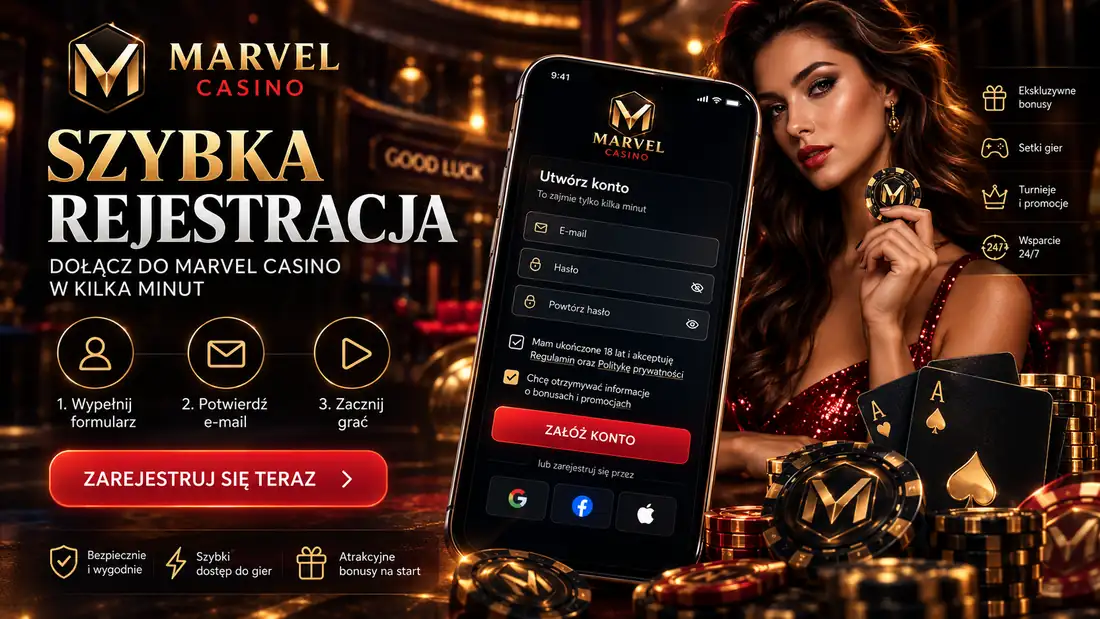 Marvel Casino rejestracja i logowanie – jak założyć konto?